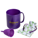 Kit Violeta Cup Violeta Tipo B (-30 anos ou sem filhos) - Coletor Menstrual + Higienizador de Coletor