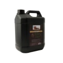 Condicionador de cabelo Coconut da Professional Paris Cosmetics. Embalagem plástica preta opaca com alça integrada, formato retangular com cantos arredondados. Rótulo marrom com imagem de coco e detalhes do produto em texto branco.