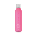 Spray fixador Nuance Professional, chamado "Glow Fix". A embalagem é um frasco rosa contendo 200 ml do produto. O rótulo exibe o nome da marca "Nuance" em destaque, bem como informações sobre os ingredientes, como D-Pantenol, Queratina e Vitamina E.