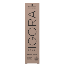 Coloração de cabelo da marca Schwarzkopf Professional, na cor nude, com o nome "Igora Royal" impresso em preto. O produto é descrito como uma tintura de cabelo permanente.