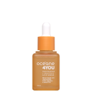 Sérum facial em frasco plástico transparente com tampa branca. O frasco é de cor laranja e contém 30ml. Rótulo com o texto "oceane 4YOU NIACINAMIDE + SALICYLIC ACID SERUM" e descrição adicional em português sobre os ingredientes.