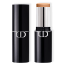 Base em bastão da marca Dior com formato cilíndrico na cor preta e detalhes prateados. Apresenta um design elegante e minimalista, típico dos produtos de luxo da marca.