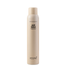 A imagem mostra a cera em spray Style Air Wax da marca Keune. Embalagem em forma de lata aerossol cilíndrica na cor bege claro.