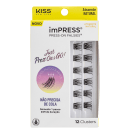 Cílios Postiços Kiss New York imPRESS Press-on Falsies Mini Natural 04 Refil (12 Unidades)