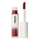 Blush Líquido M·A·C Strobe Plummy Bare com a tampa ao lado, mostrando a cor do produto