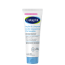 Tubo de limpeza facial da marca Cetaphil, com 100 ml de conteúdo. O rótulo apresenta o nome da marca em destaque, junto com a descrição "Loção de Limpeza Piel Sensible" e informações sobre os ingredientes e benefícios do produto.
