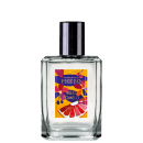 Frasco de perfume Phebo Belo Pomelo, com embalagem de vidro transparente e rótulo colorido em tons de vermelho, amarelo e roxo, destacando o nome da fragrância.