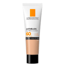 Tubo branco da marca La Roche-Posay contendo o produto Anthelios Ultra Cover com FPS 60, indicado como alta cobertura e com antioxidantes. Embalagem com logotipo e informações do produto em destaque.