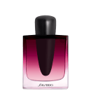 Perfum Ginza Datura Shiseido Eau de Parfum em formato de frasco preto e rosa com tampa preta. O frasco possui um design elegante e minimalista, com a marca "Shiseido" impressa na embalagem.