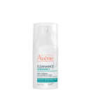 Frasco branco da linha Cleanance Comedomed+ da Avène, um produto de cuidado intensivo anti-imperfeições para pele com acne