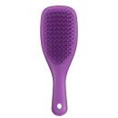 Escova de cabelo Tangle Teezer de cor roxa, com design ergonômico e cerdas flexíveis para desembaraçar os fios suavemente.