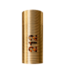 Perfume 212 Men NYC Parfum Carolina Herrera com frasco cilíndrico dourado com rótulo em relevo exibindo a marca "212".
