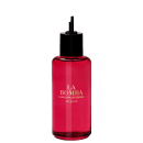 Refil em frasco vermelho com rótulo dourado contendo o perfume "La Bomba Intensa" da marca Carolina Herrera, com a palavra "INTENSA" destacada.