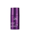 Frasco de máscara capilar da marca Wella Professionals, na cor roxa, com rótulo indicando "Ultimate Color" e "Passo 2 Intenso Miracle Leave-In Mask", com 30 ml de volume.