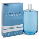 Frasco de perfume Azzaro Chrome Legend em embalagem azul, com texto em branco e prata. O produto é um Eau de Toilette Spray de 125 ml.