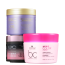 Kit Schwarzkopf Professional Cronograma Capilar BC Color (3 Produtos)