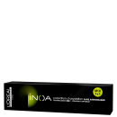 Coloração de cabelo L'Oréal Professionnel Inoa, com embalagem preta e detalhes amarela. O texto na embalagem indica que o produto é uma coloração de oxigenação sem amônia, com tecnologia ODS2 e conforto otimizado.