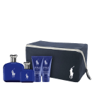 Kit Ralph Lauren Polo Blue Premium Eau de Toilette 125ml + Eau de Toilette 40ml + Gel de Banho 50ml + Pós-Barba 50ml