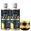 Kit Salvatore Blue Gold Reestruturação Tanínica + O'ka (3 Produtos)
