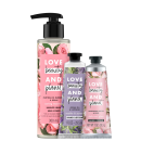 Kit Love Beauty and Planet Sabonete Líquido Caring, Creme de Mão Smooth & Serene e Creme de Mão Delicious Glow