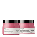 Kit L'Oréal Professionnel Serie Expert Pro Longer Double Mask, 2 unidades.