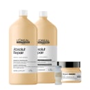 Kit L'Oréal Professionnel Absolut Repair Golden Quarteto Salon Treat, 4 produtos.