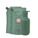 Kit Keune So Pure Polish Refil + Dispenser, 3 produtos.