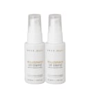 Dois frascos brancos de 35ml da marca Braé, contendo um óleo de tratamento capilar Stages Treatment Blend Oil. Os frascos possuem um design simples e moderno, com rótulos que indicam o nome do produto "treatment oil blend" e a marca "Braé".