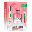 Conjunto United Dreams Together for Her Benetton - Eau de Toilette 80ml + Booster Diurno 10ml + Booster Noturno 10ml