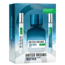 Conjunto United Dreams Together Benetton - Eau de Toilette 100ml + Booster Diurno 10ml + Booster Noturno 10ml