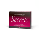 Sabonete em barra contendo 90g da marca Giovanna Baby da linha Secrets em embalagem rosa com degradê preto, evocando sensualidade e sofisticação.