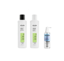 Kit Nioxin Volume Thinning Sistema 2 + Anti-Hair Loss Home Care, 3 produtos.