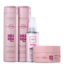 Kit Cadiveu Professional Boca Rosa Hair Quartzo Shine Mask (4 Produtos)