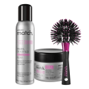 Combo Match Modelador: Pomada Modeladora + Escova para Modelar + Spray Fixador