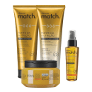 Combo Match Fonte da Nutrição Fios Grossos: Shampoo + Condicionador + Máscara Capilar + Oleo Capilar