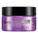 Creme sem Enxágue Gelatina Finalizador Match Respeito aos Cachos, 250g