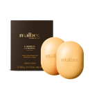 Caixa de sabonete em barra da marca Malbec Pure Gold, com duas barras de sabonete em formato oval e cor amarelada. A embalagem é marrom escura com o nome da marca em dourado.