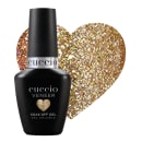 Esmalte em Gel Cuccio Brasil Veneer Hema Free Shimmer Gold 13ml.