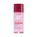 Frasco plástico transparente contendo líquido rosado. Tampa protetora na cor vinho. Embalagem com cores rosa e vinho, típicas da linha. Rótulo transparente com texto em rosa pink, quase vermelhor, e alaranjado. Nome da marca Niina Secrets em branco.