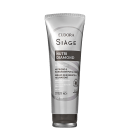 Frasco de shampoo Siàge Nutri Diamond, com embalagem branca e cinza, contendo 250 ml do produto. Destaca-se o texto "Nutri Diamond" e informações sobre nutrição, brilho e resistência a lavagens.