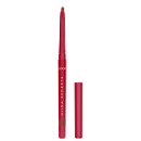 Lápis labial vermelho da marca Niina Secrets, com embalagem cilíndrica vermelha e texto dourado. O produto apresenta uma ponta afilada para aplicação precisa nos lábios.