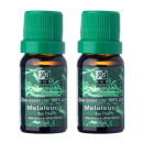 Dois frascos de óleo essencial de Melaleuca da RHR Cosméticos.