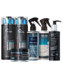 A imagem mostra uma variedade de produtos de cuidados capilares da marca TRUSS, com itens das linhas Miracle, Uso Obrigatório e Night Spa.