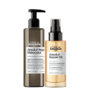 Kit L'Oréal Professionnel Absolut Repair Molecular + Repair Oil Mini, com Absolut Repair Molecular Sérum Capilar e Absolut Repair Gold Quinoa 10in1 Óleo Reparador, da marca  L'Oréal Professionnel