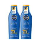 Kit NIVEA Sun com 2 Unidades de Protetores Solares Protect & Hidrata FPS70 de 200ml cada