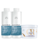 Kit Wella Professionals BlondorPlex Oil Reflections com shampoo e condicionador de 1 litro e máscara de 500ml