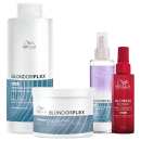 Kit Wella Professionals BlondorPlex + Ultimate Repair, 4 produtos.