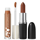 Kit M·A·C MACximal Satin Truth Be Untold + Lipglass Airshine Instinct, 2 produtos.