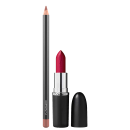 Kit M·A·C MACximal Satin Lovers Only + Lip Pencil Spice, 2 produtos.