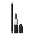 Kit M·A·C MACximal Satin Amorous + Lip Pencil Stone, 2 produtos.